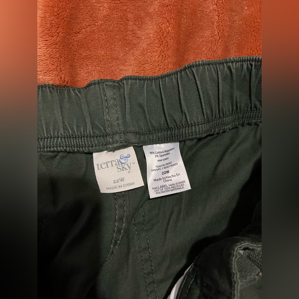 Terra & Sky Adjustable Waist High-Rise Cargo Shorts 🔥NWT🔥 - Picture 9 of 9